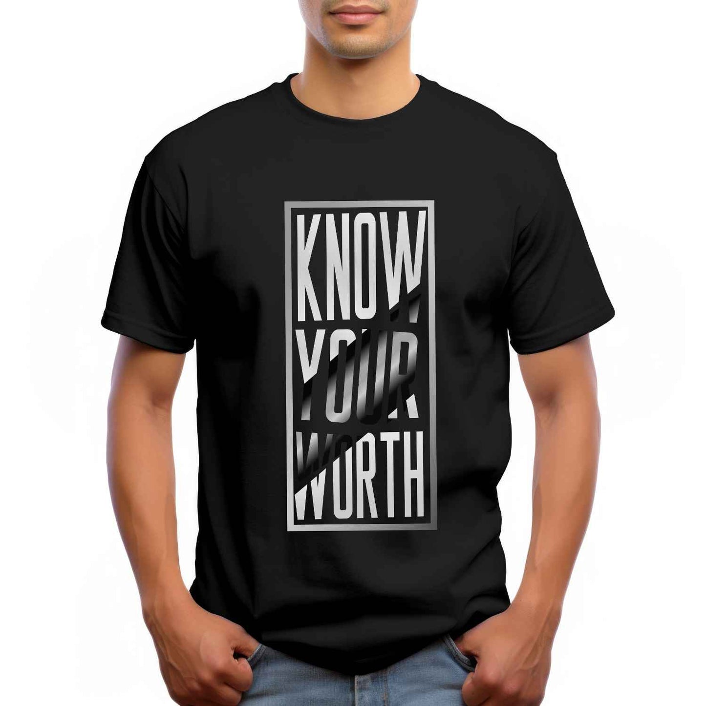 Know Your Worth Inspirational Graphic T-Shirt