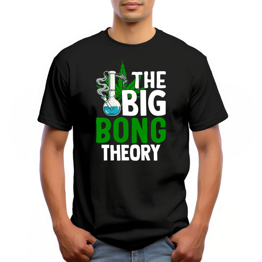 The Big Bong Theory Funny Cannabis Graphic T-Shirt
