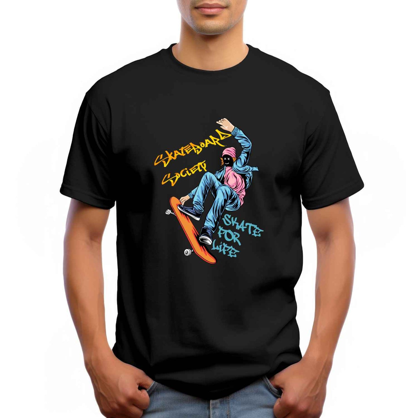 Skateboard Society Graphic T-Shirt – Skate for Life Streetwear Tee