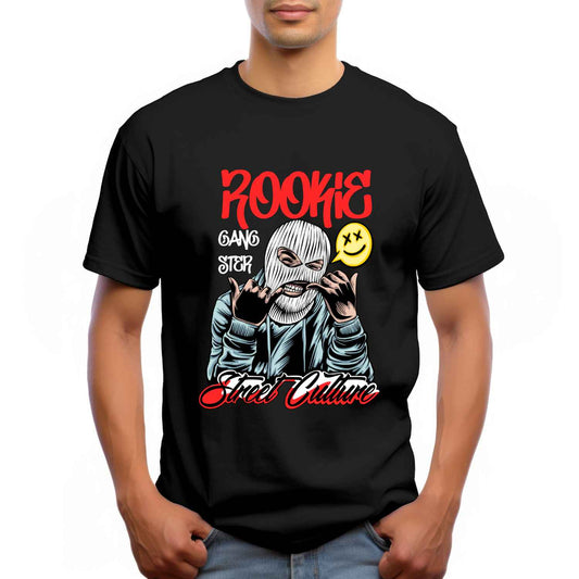 Rookie Street Culture Graphic T-Shirt – Urban Graffiti Style Tee