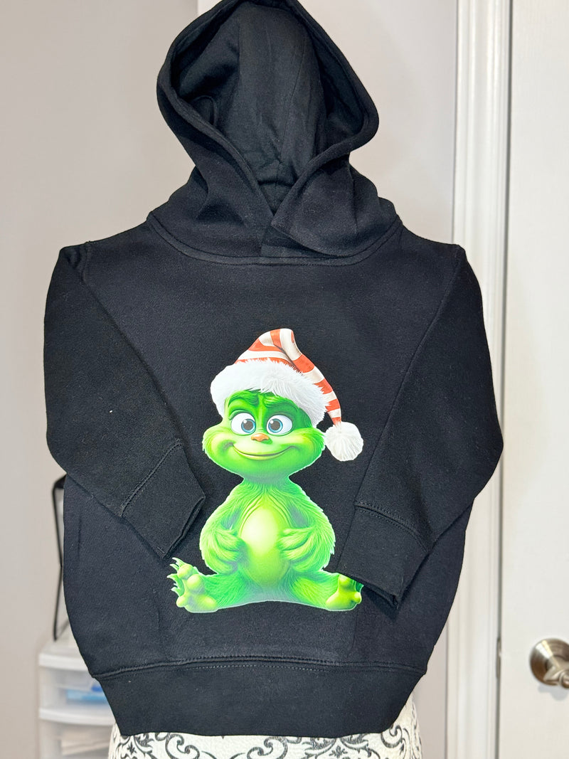 ute Baby Grinch Christmas Kids Hoodie – Holiday Character Pullover